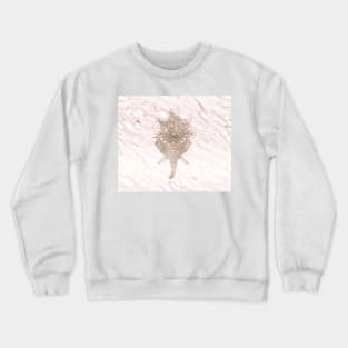 Golden abstract elephant - pink marble Crewneck Sweatshirt